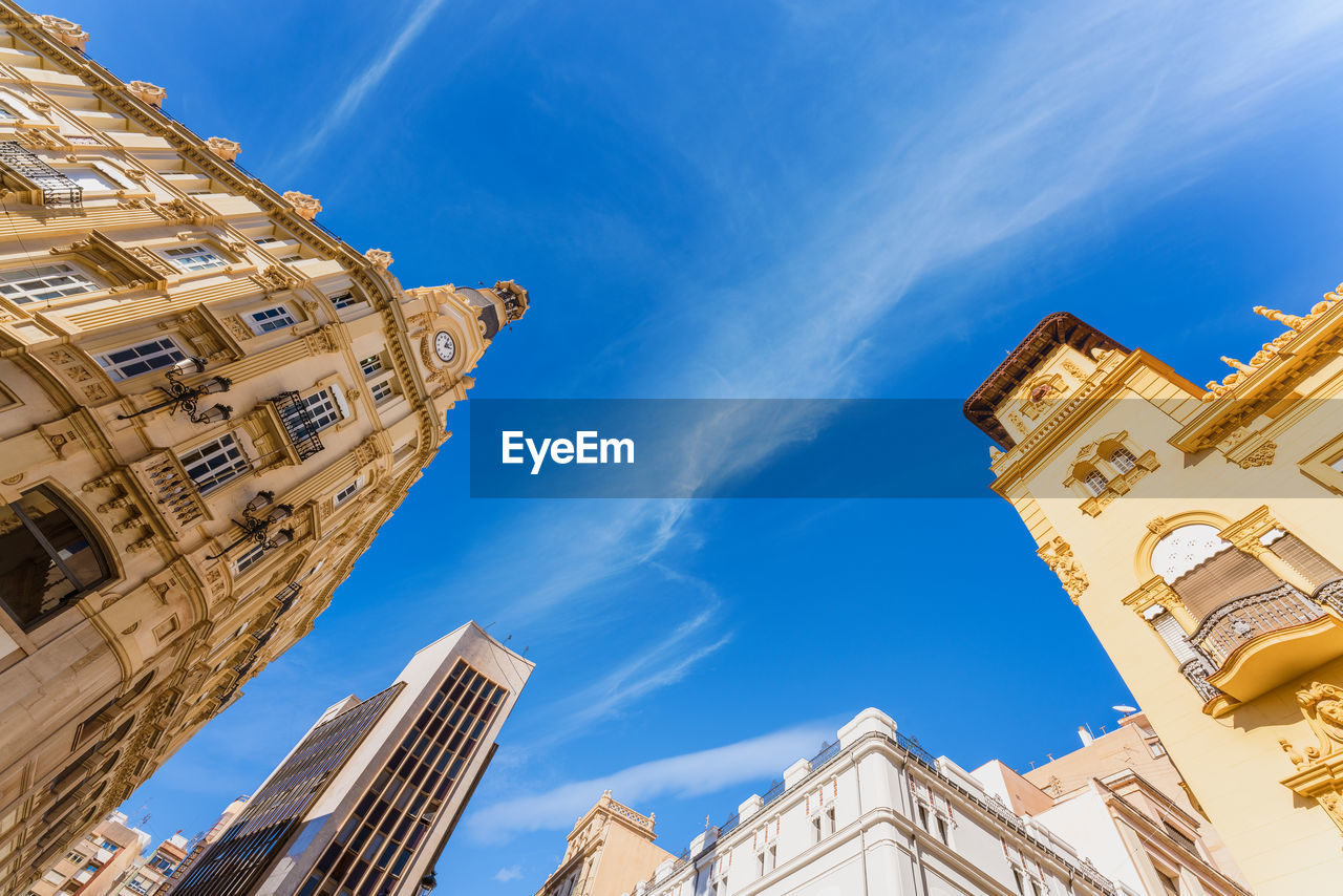 Beautiful view of castellón de la plana cityscape