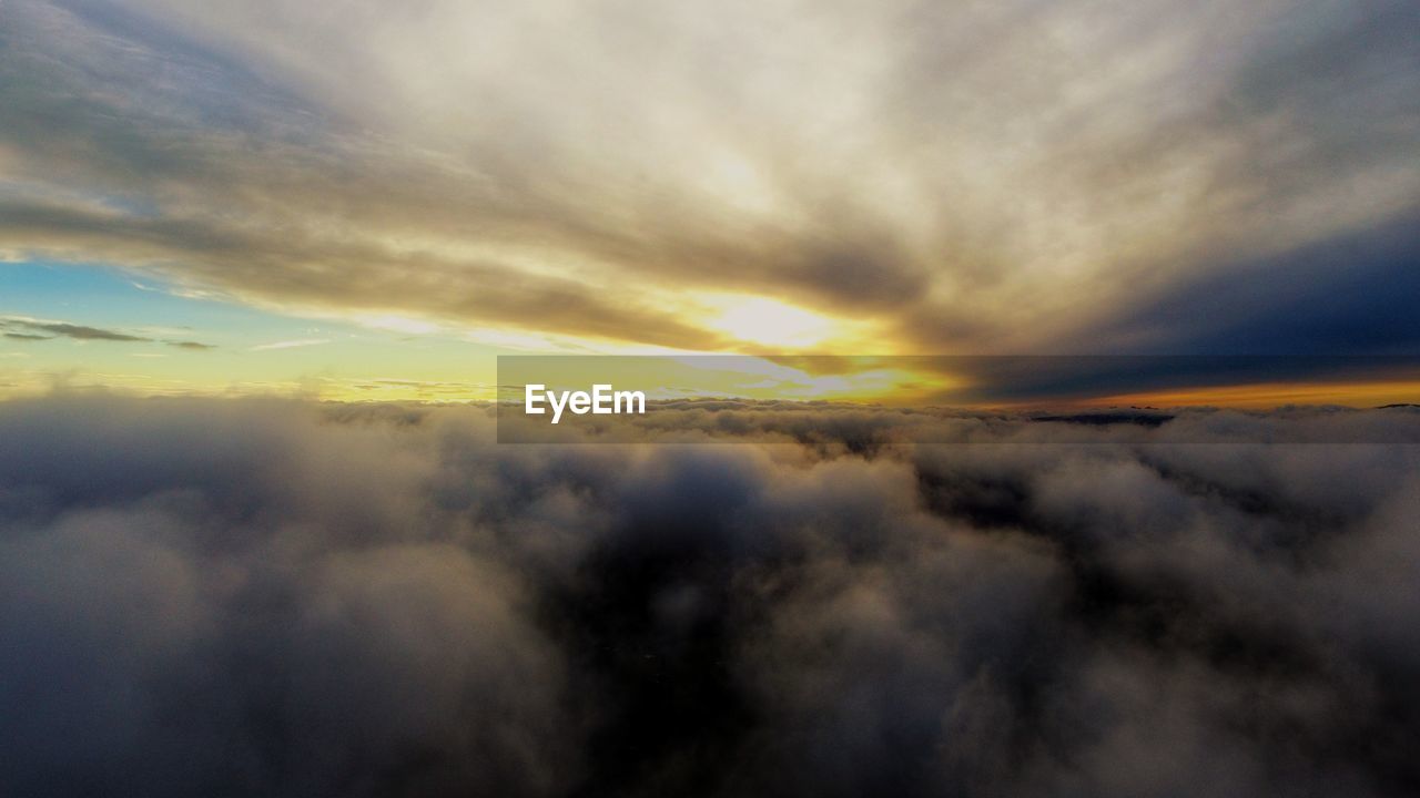 Scenic view of cloudscape during sunset