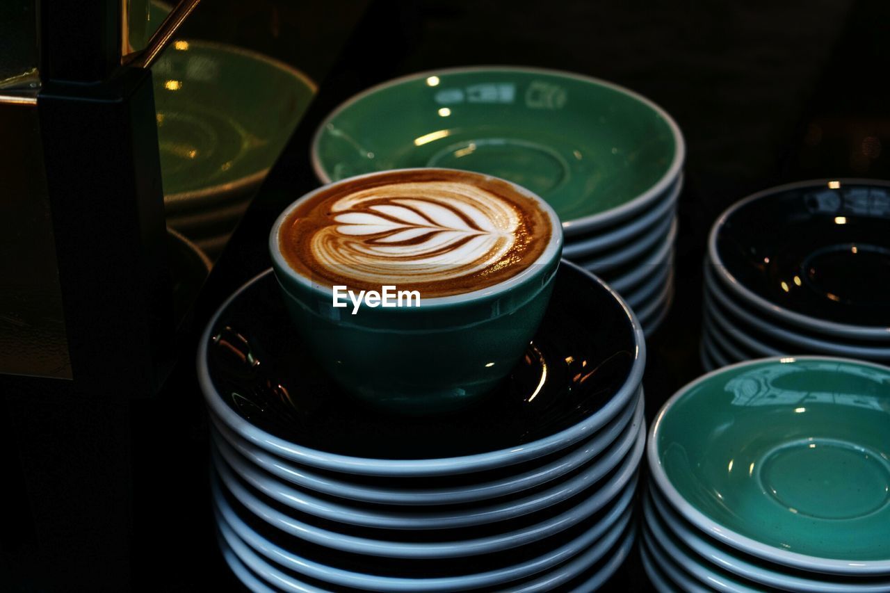 Close-up of coffee in cup