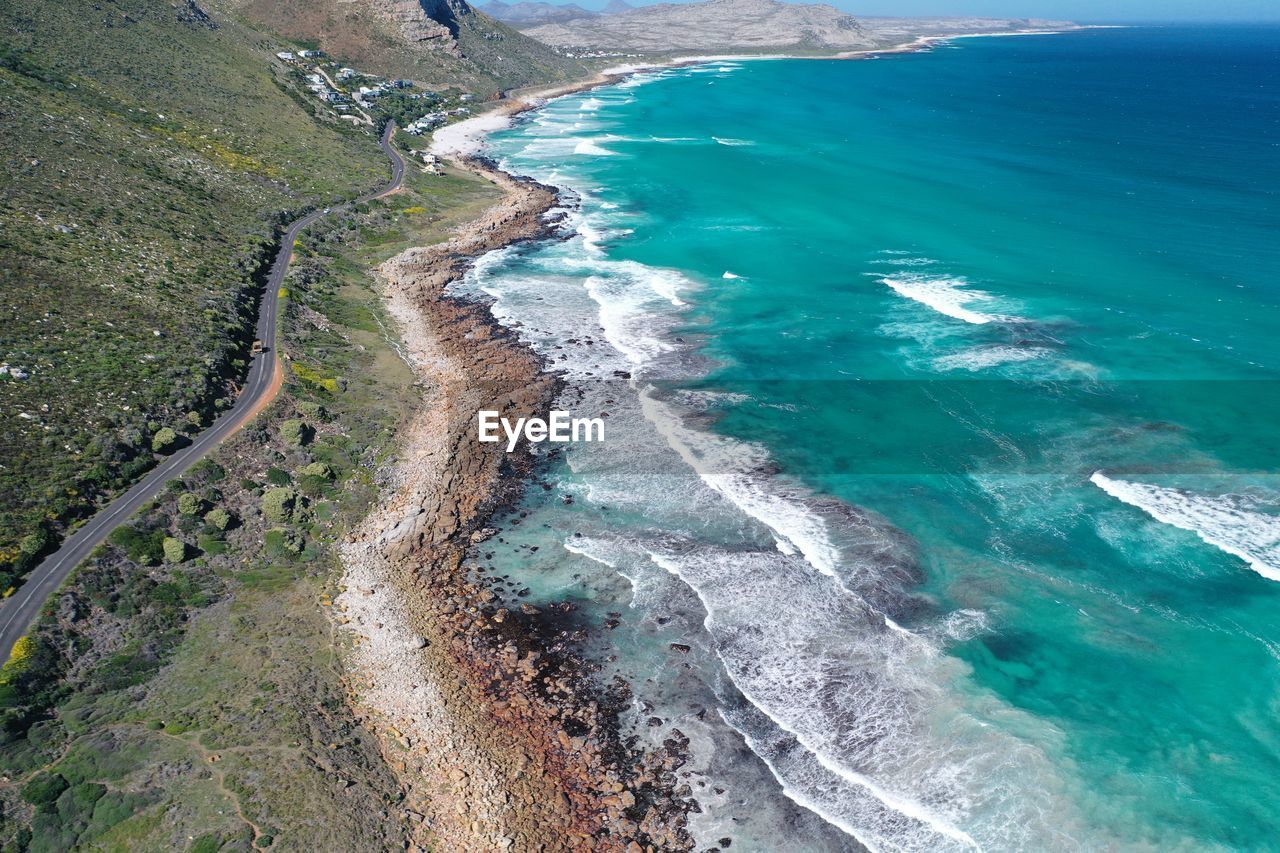 Oahu coast from helicopter