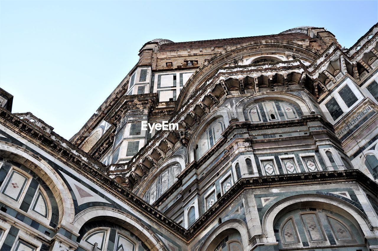 LOW ANGLE VIEW OF HISTORIC BUILDING