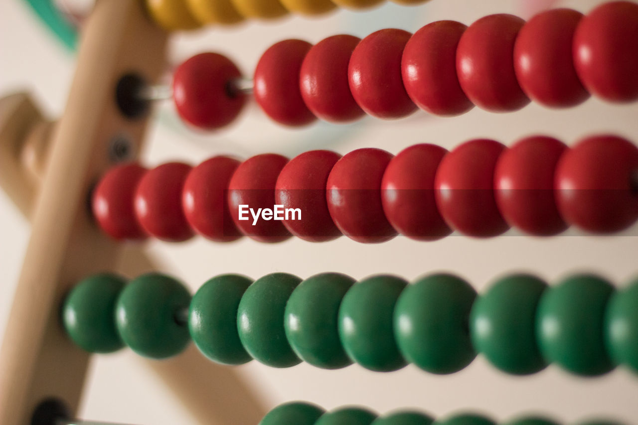 Close-up of abacus