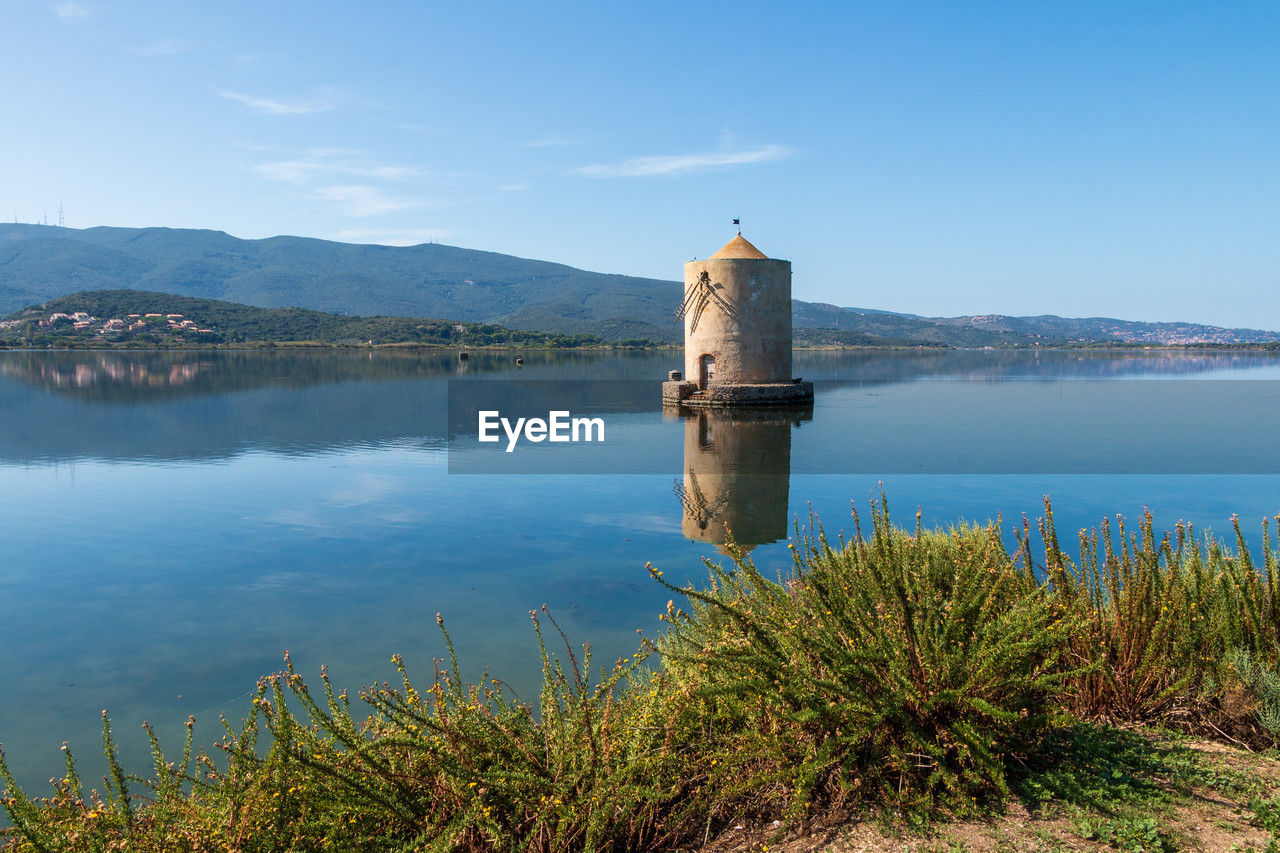 The ancient spanish mill, symbol of the city of orbetello in tuscany