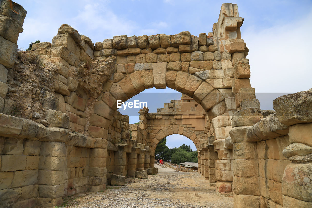 Archaeological park of tindari, view of the arches