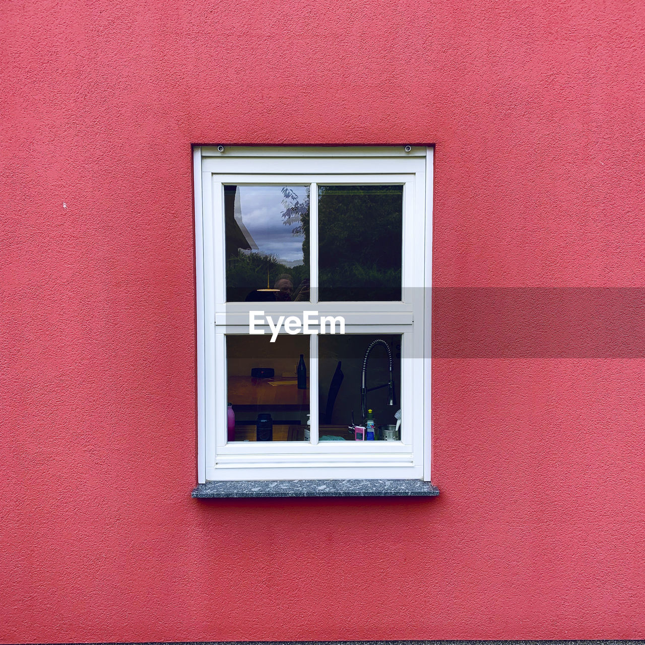 Close-up of window on wall