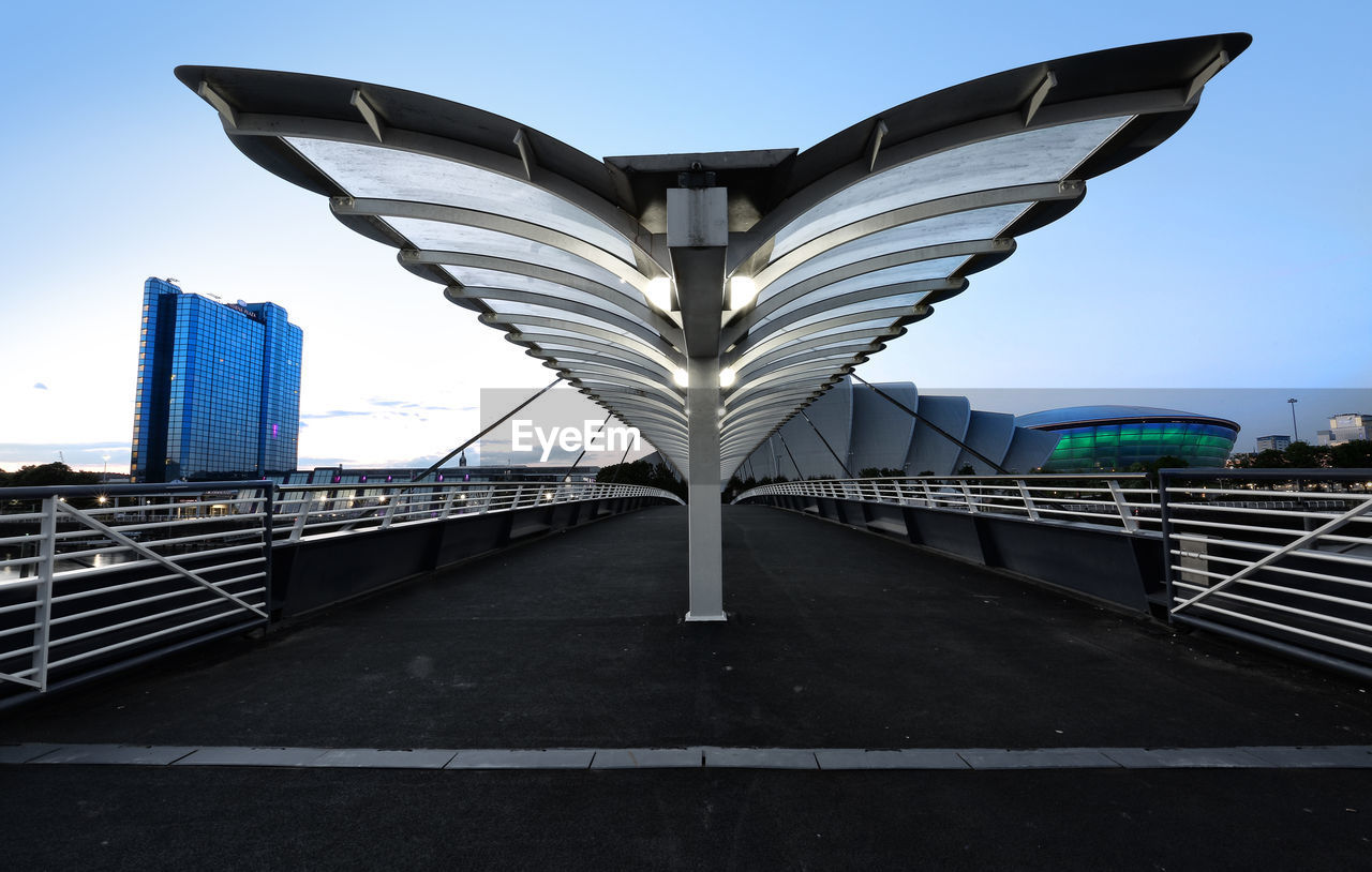 BRIDGE AGAINST CLEAR BLUE SKY