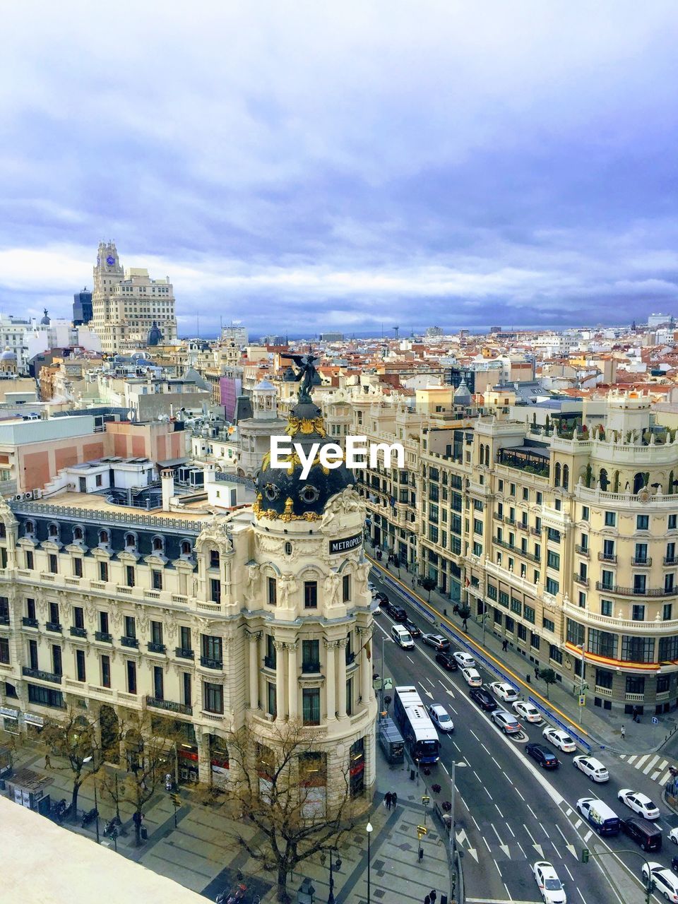 High angle view of cityscape