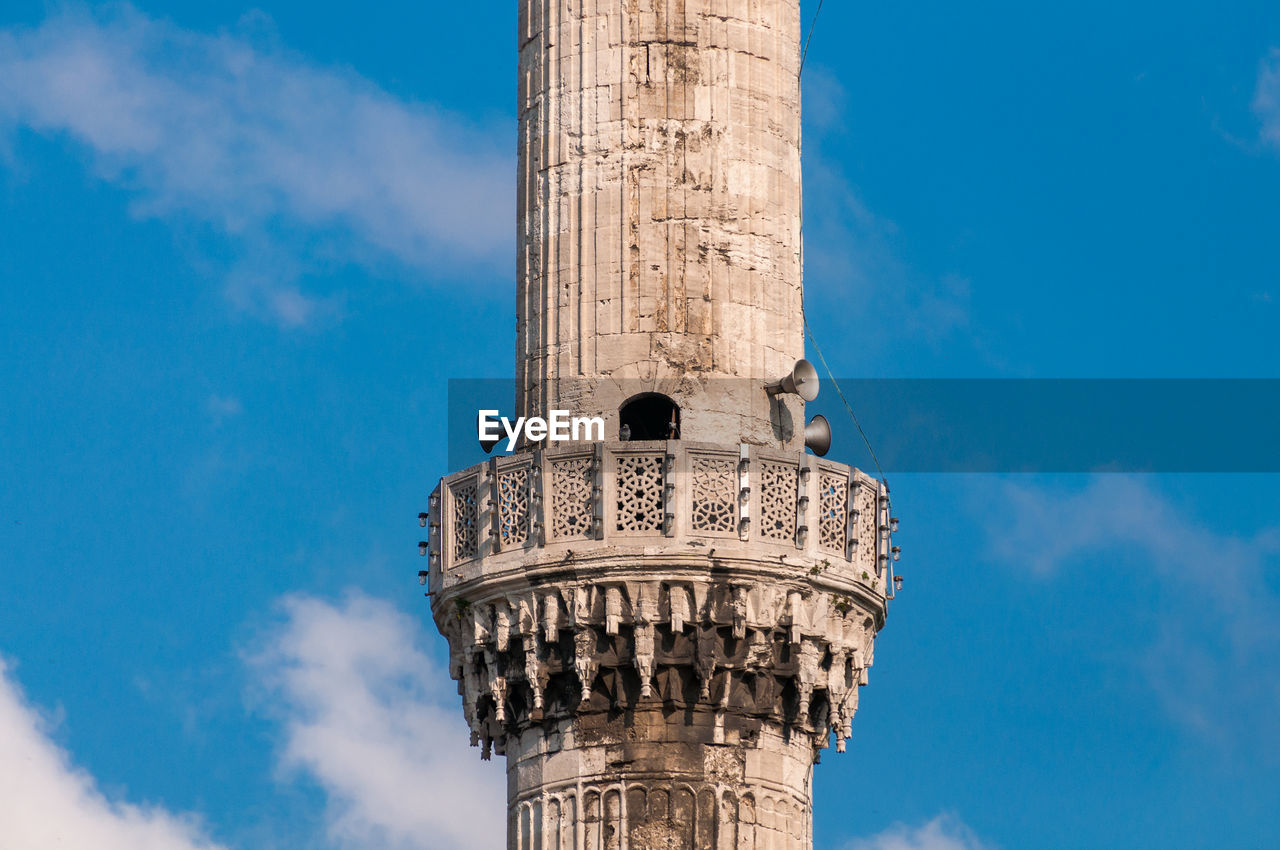 Low angle view of historical building against sky