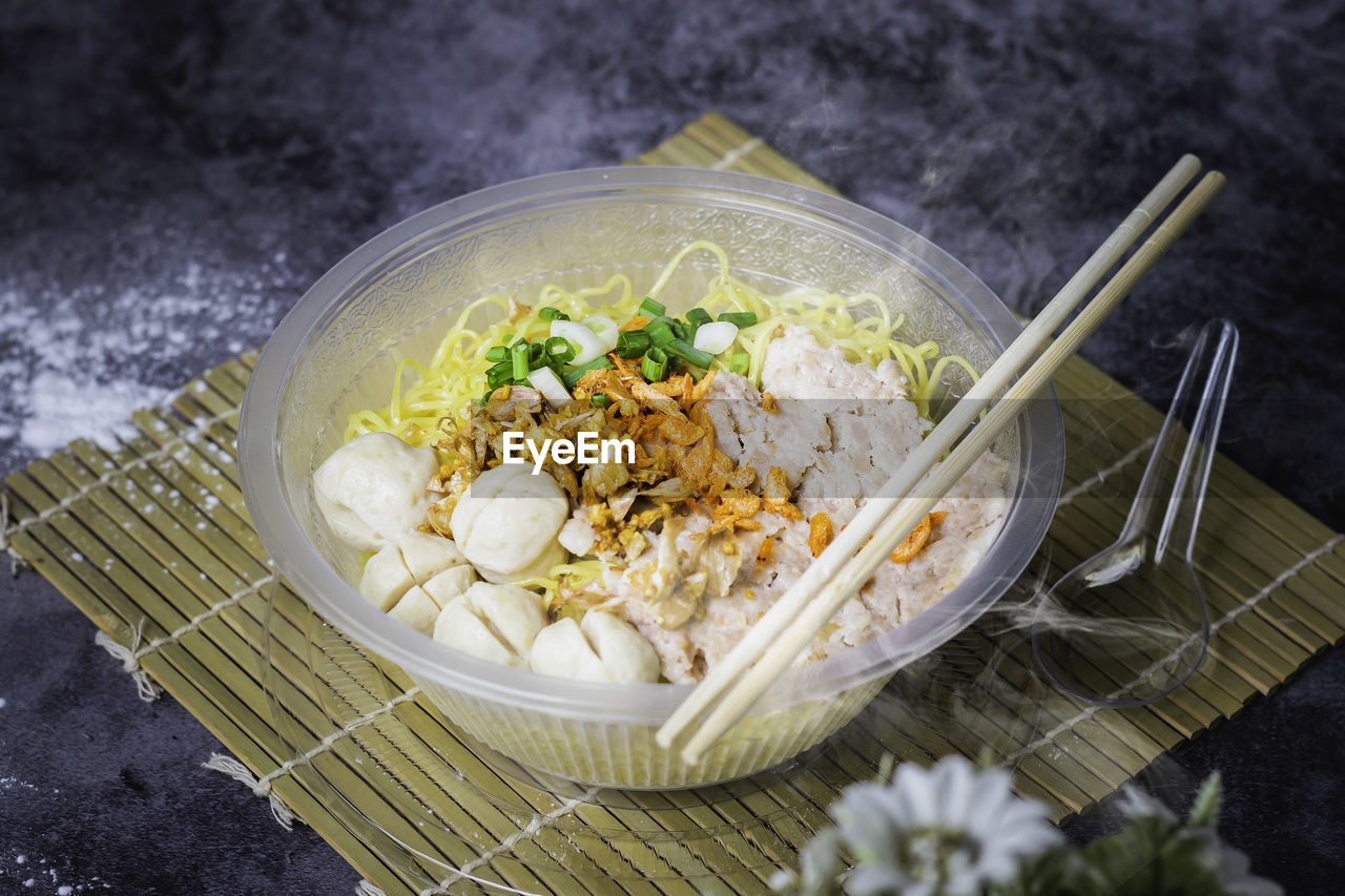 food and drink, food, healthy eating, dish, freshness, wellbeing, vegetable, cuisine, no people, bowl, high angle view, produce, asian food, meal, spice, indoors, pasta, flower, studio shot, plant, chopsticks, herb, italian food, rice - food staple, crockery