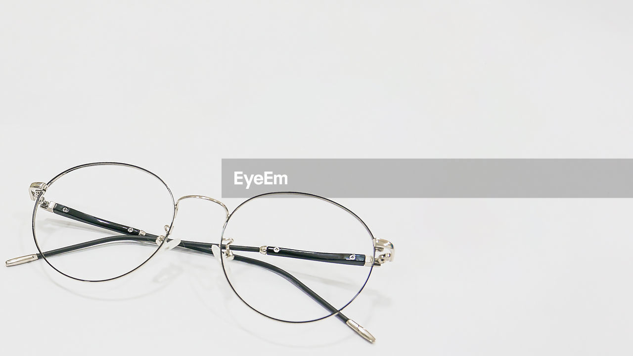 Eyeglass frame on white background. isolated