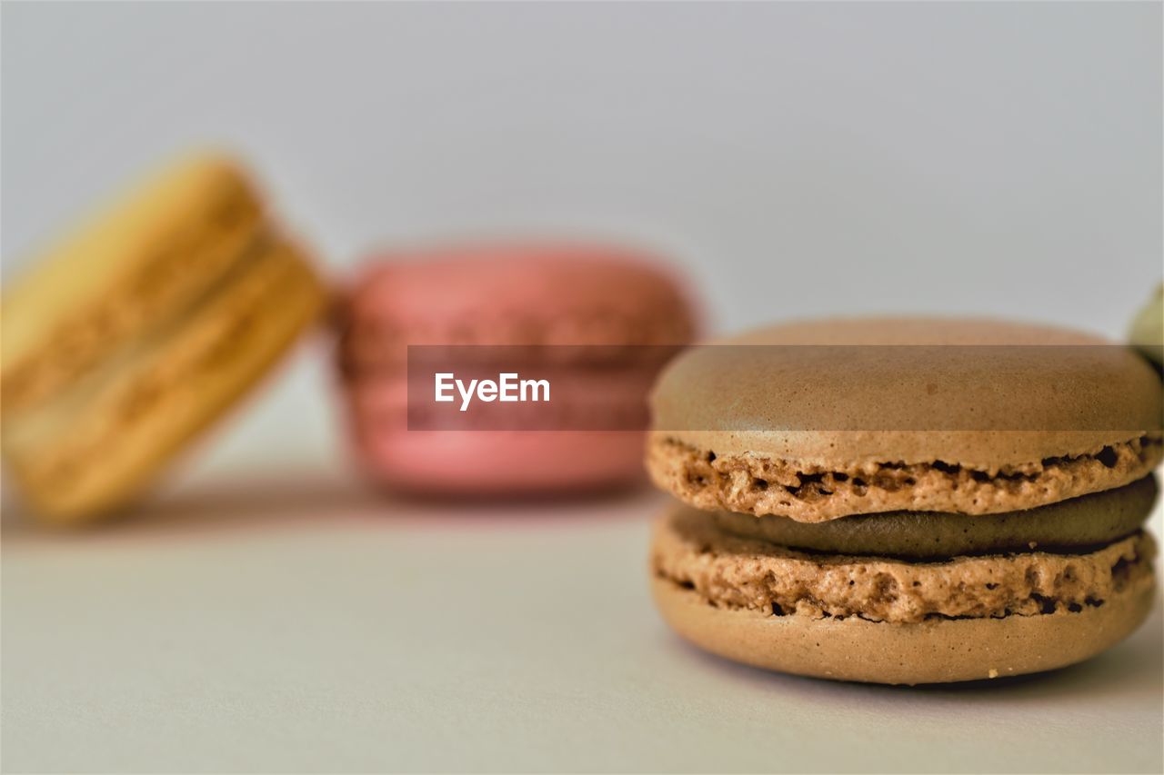Close-up of cookies on table