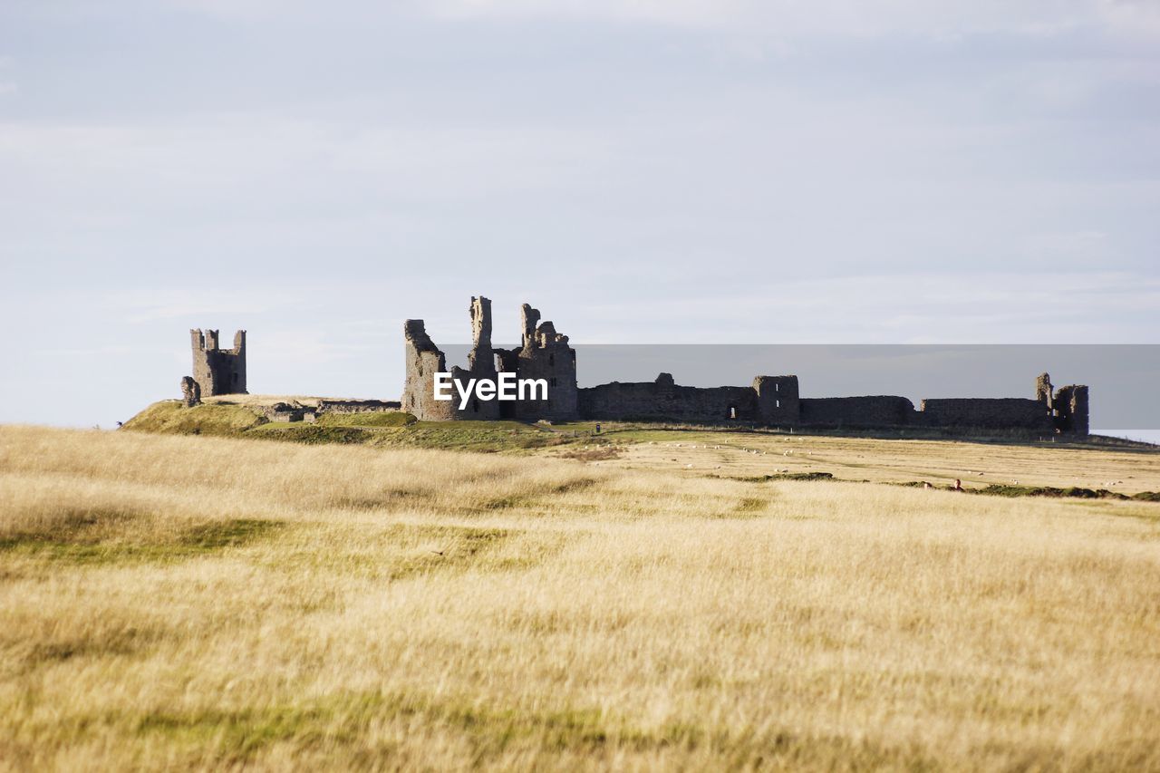 Dunstanburgh castle ruins