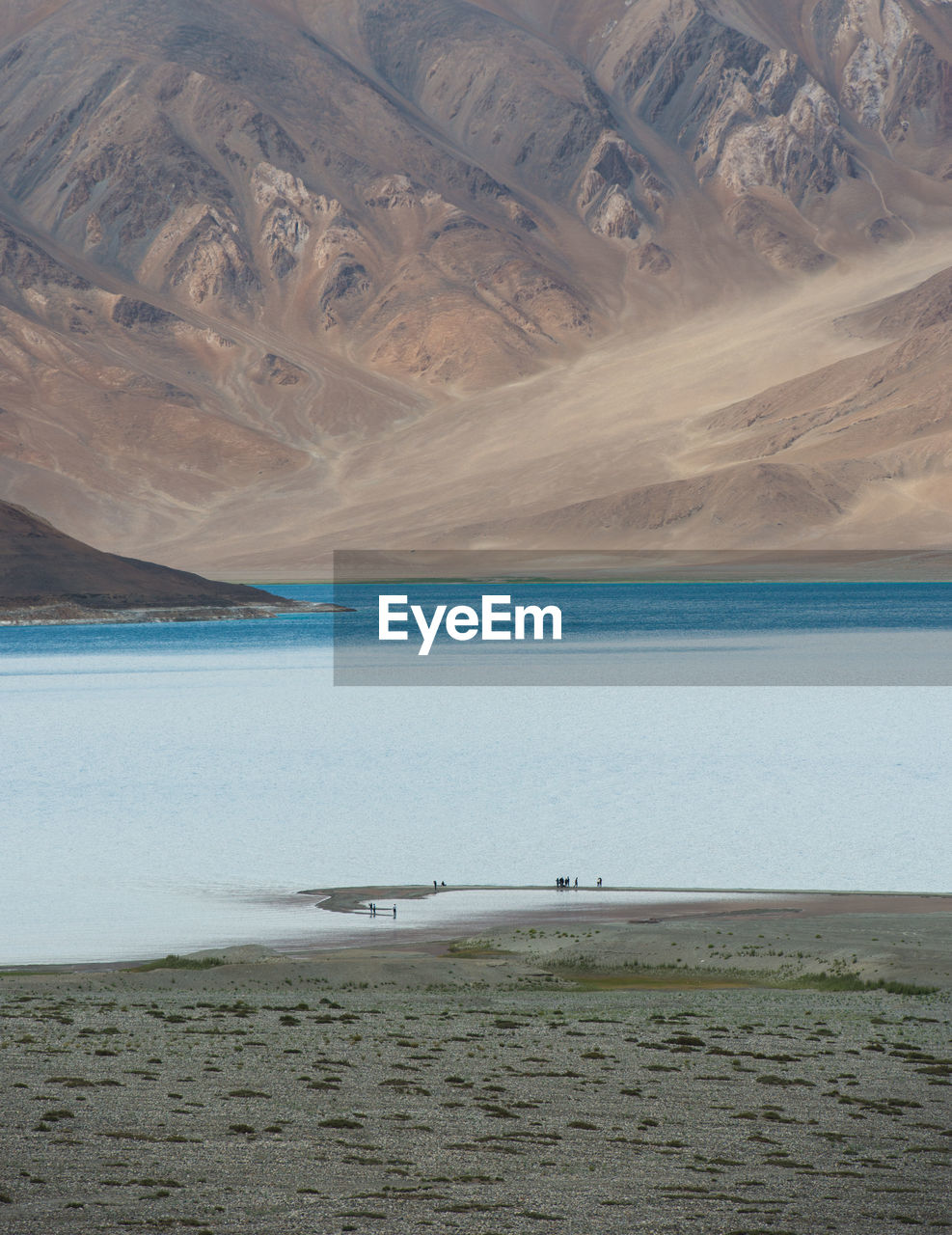 Scenic view of lake against mountain