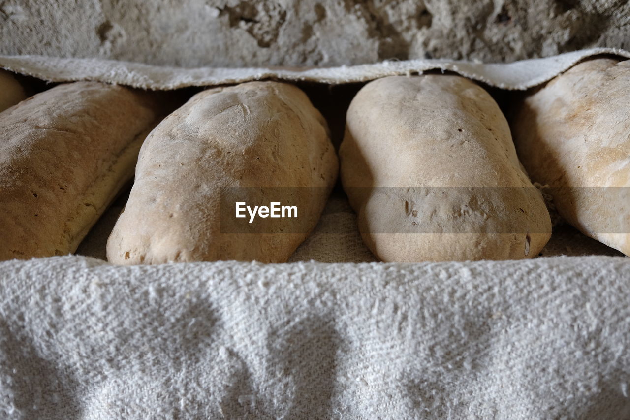 Homemade bread loaves