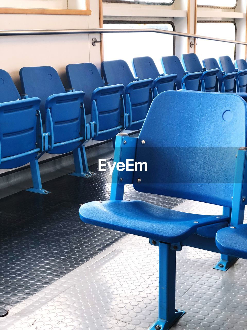 Empty seats in train