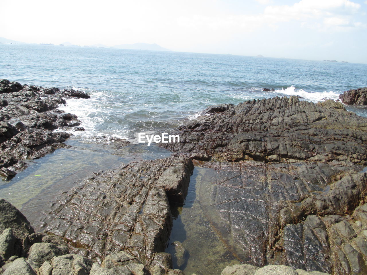 Scenic view of sea against sky