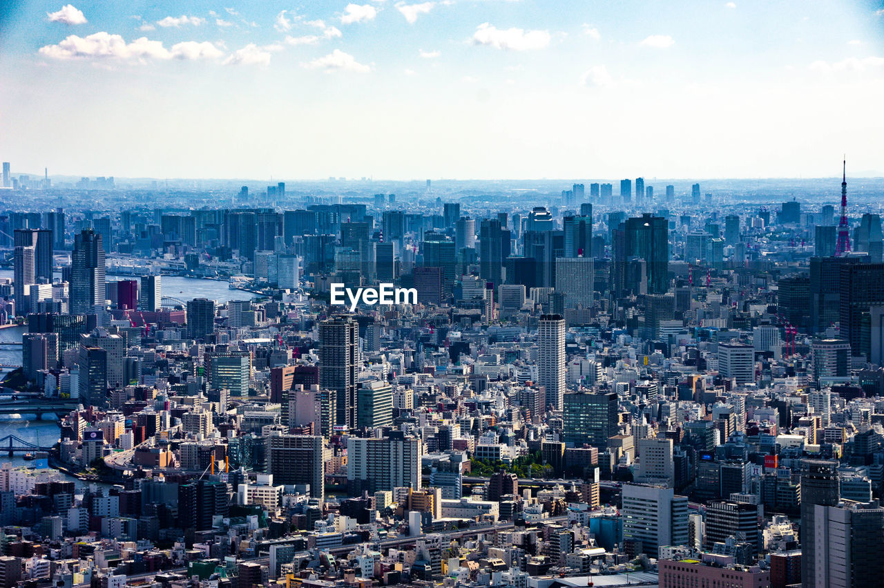 Aerial view of cityscape