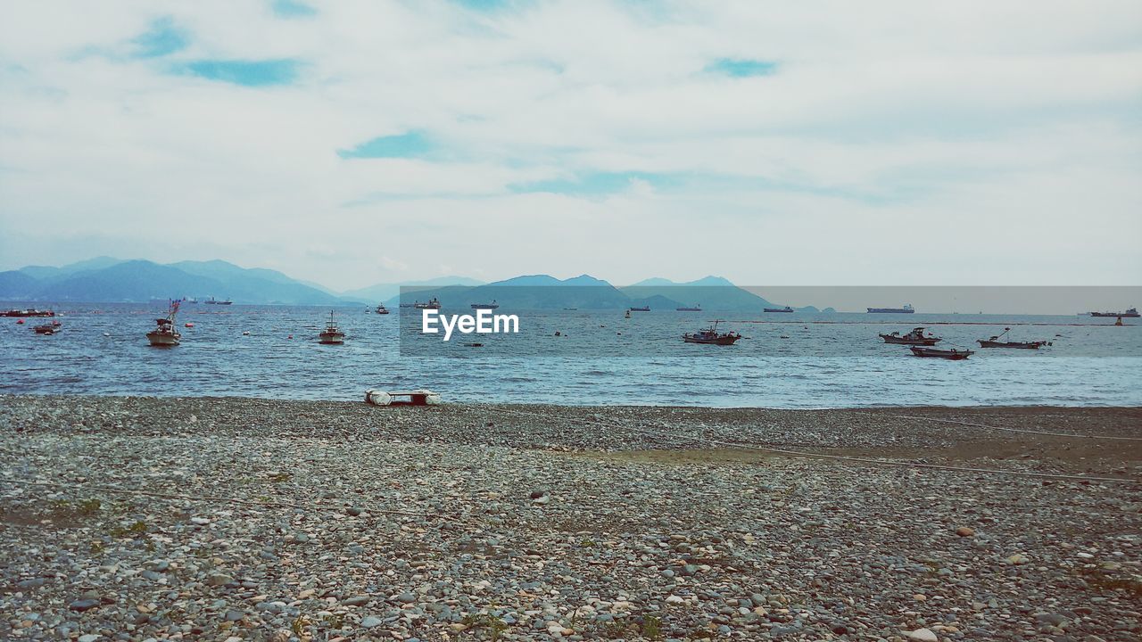 Scenic view of sea against sky