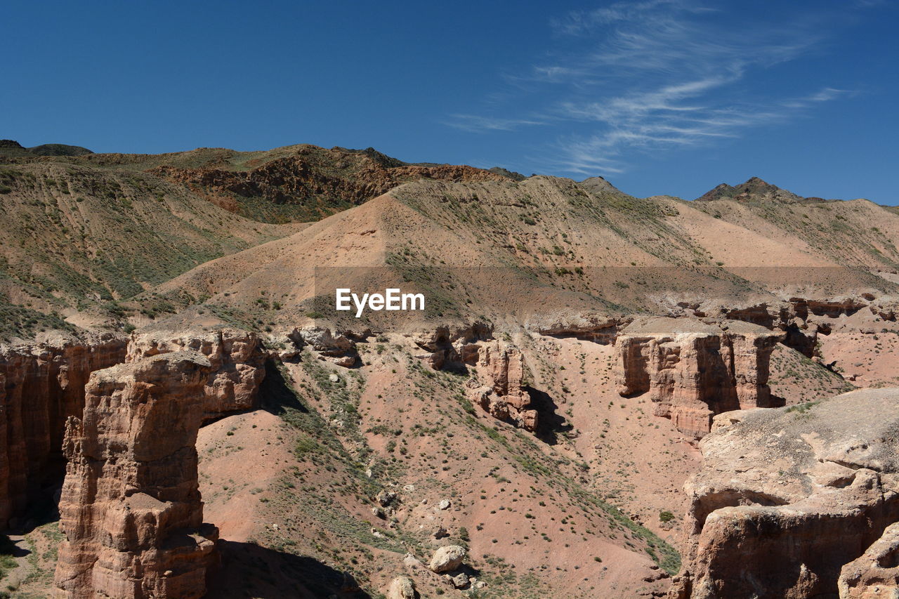 Charyn national park landscape. almaty region. kazakhstan