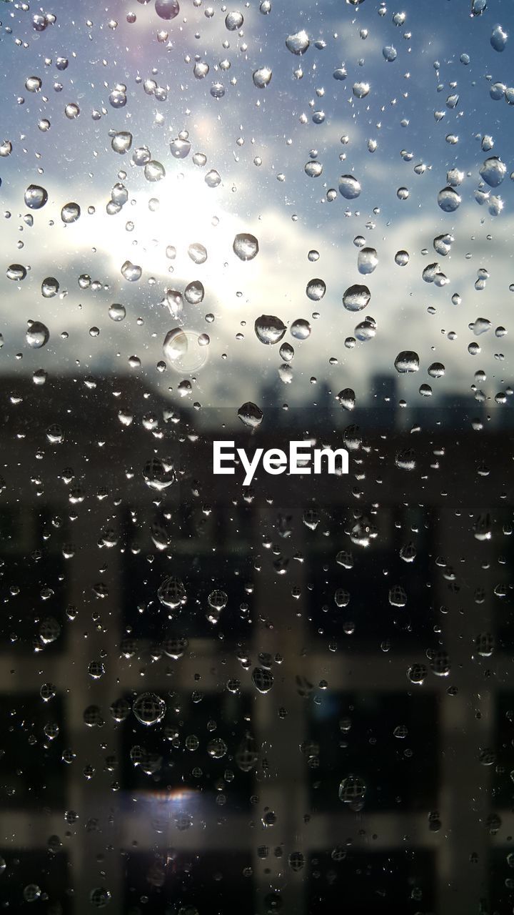 RAINDROPS ON WINDOW
