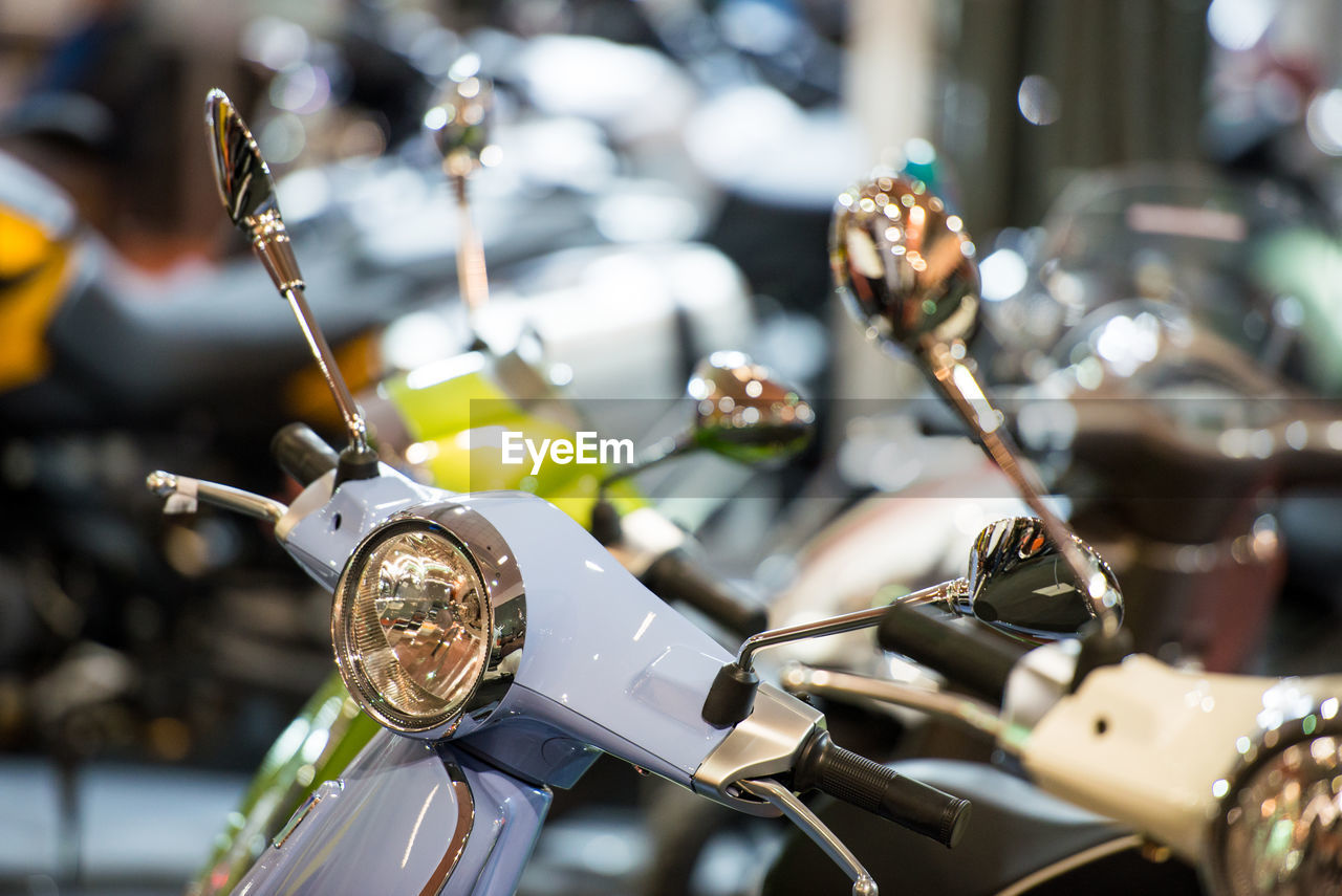 High angle view of bicycle wheel