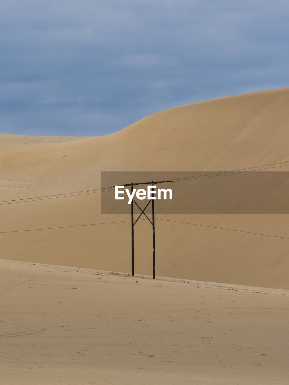 Scenic view of desert against sky