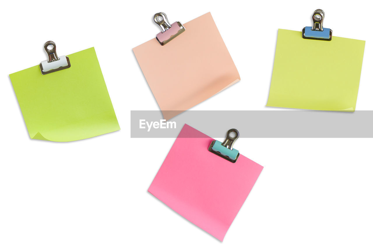 CLOSE-UP OF OBJECTS ON PAPER