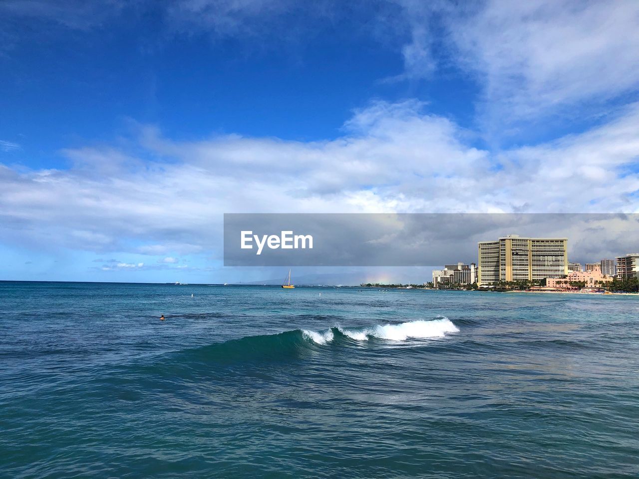 Scenic view of sea against sky