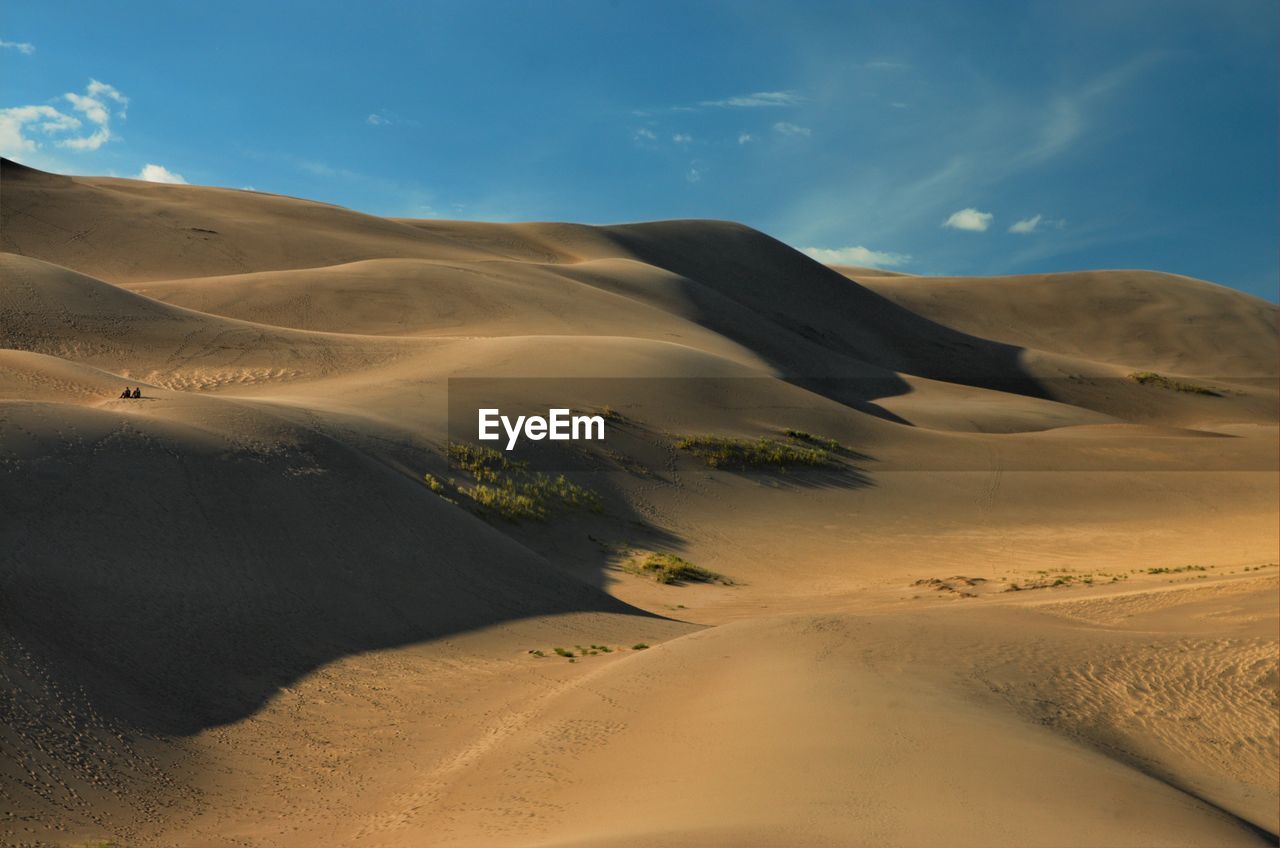 Idyllic shot of sand dunes in desert