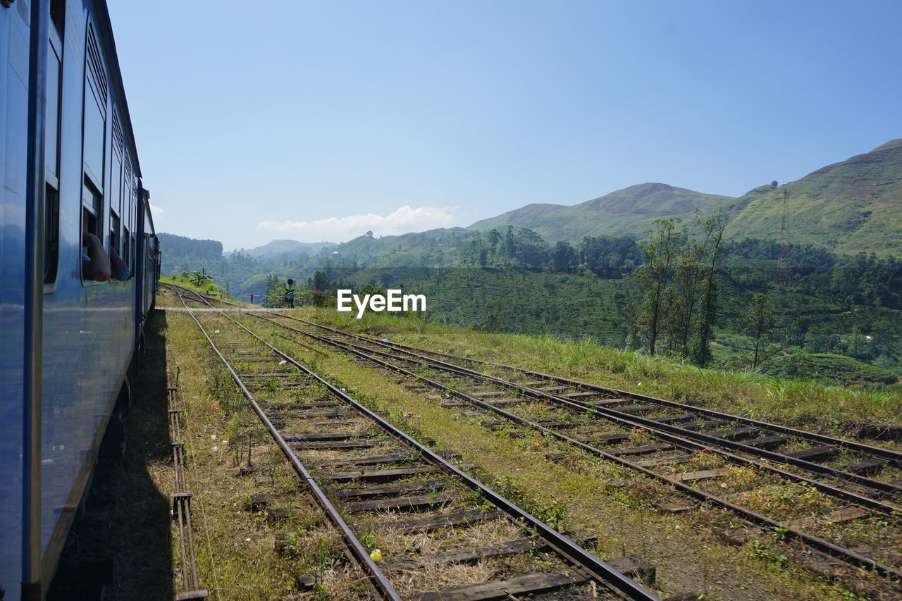 RAILROAD TRACKS ON MOUNTAIN