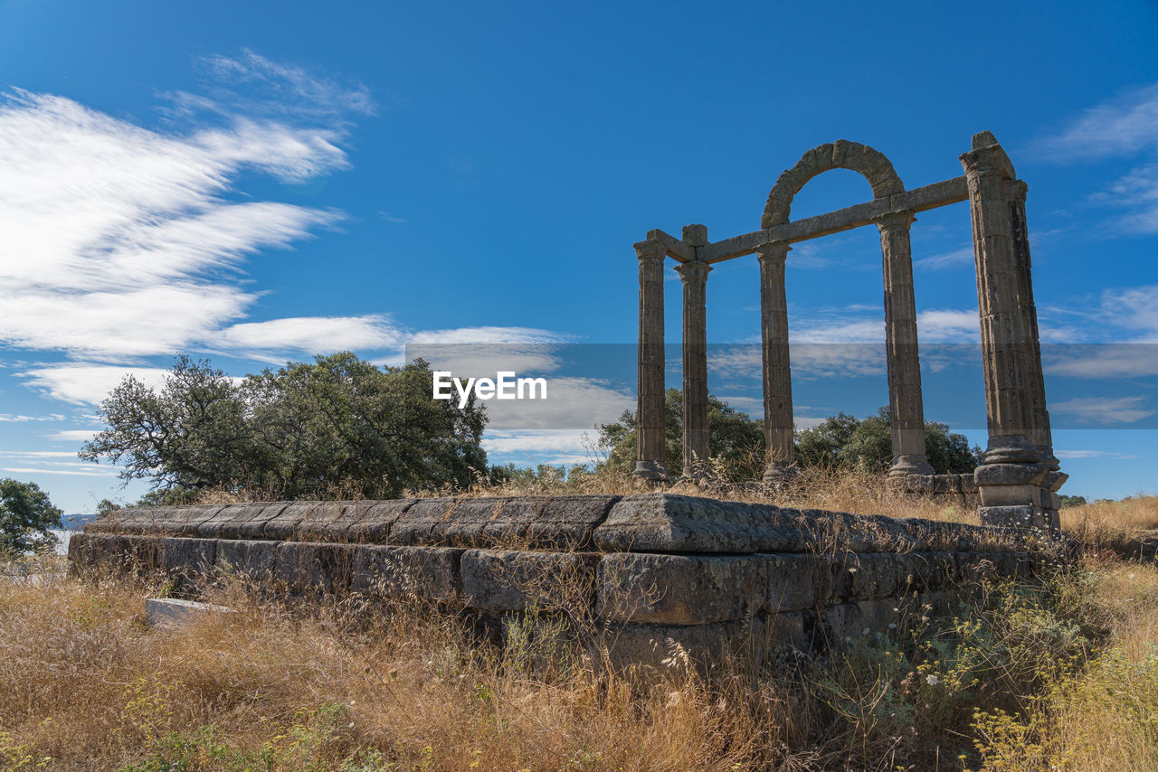 Roman ruins of augustobriga, in bohonal de ibor in the province of caceres, extremadura , spain