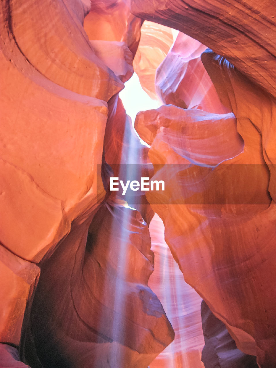 Low angle view of rock formation