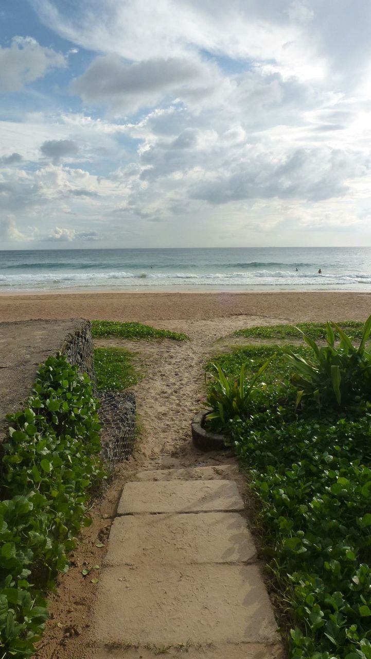 Walkway leading towards beach