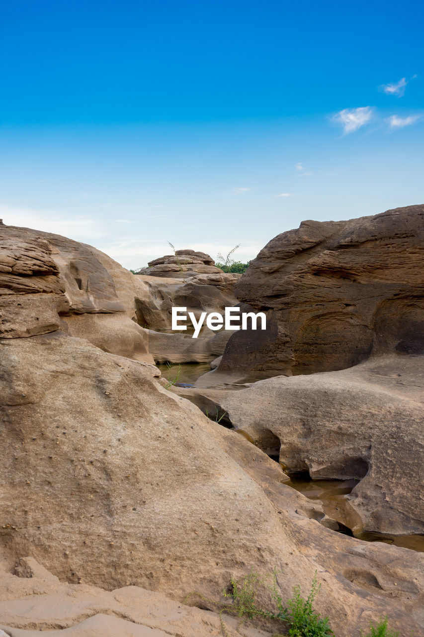 ROCK FORMATIONS ON DESERT