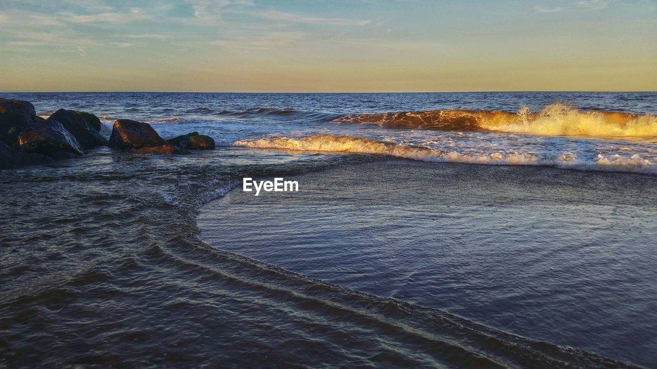 Scenic view of sea against sky