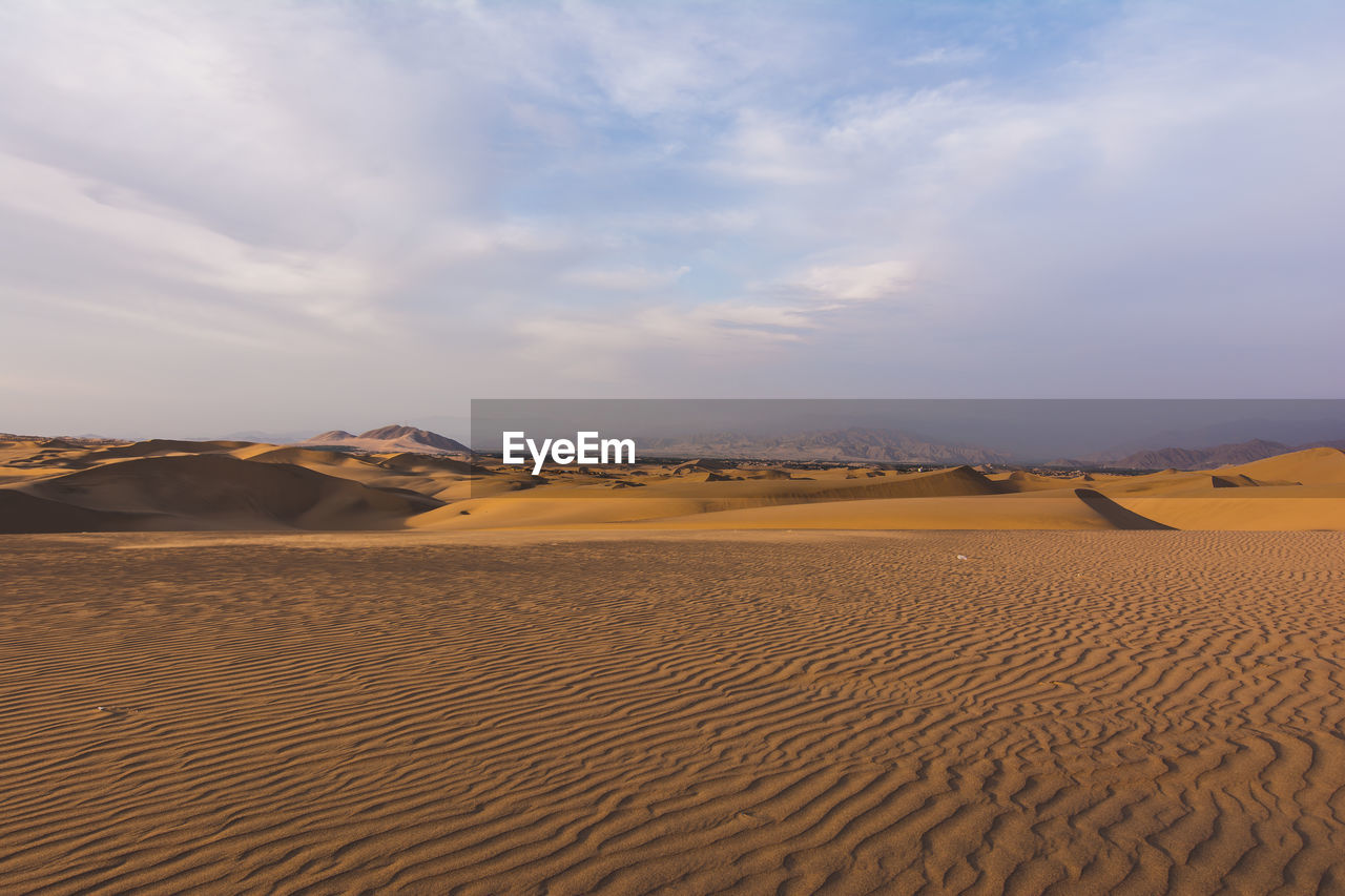 View of desert against the sky