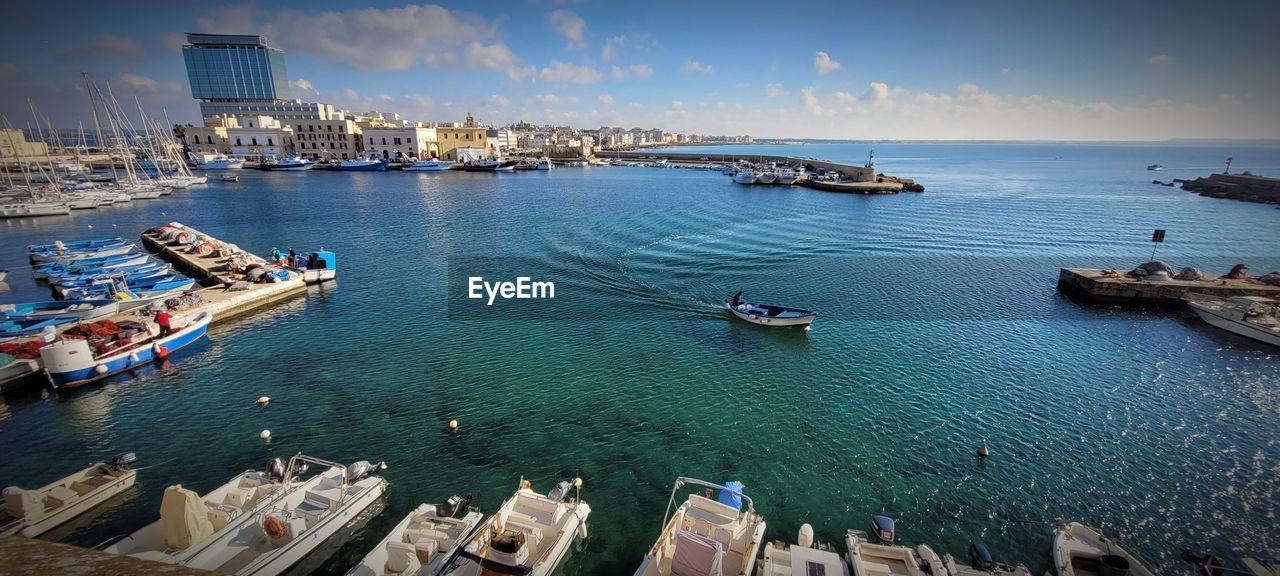 Boats in sea