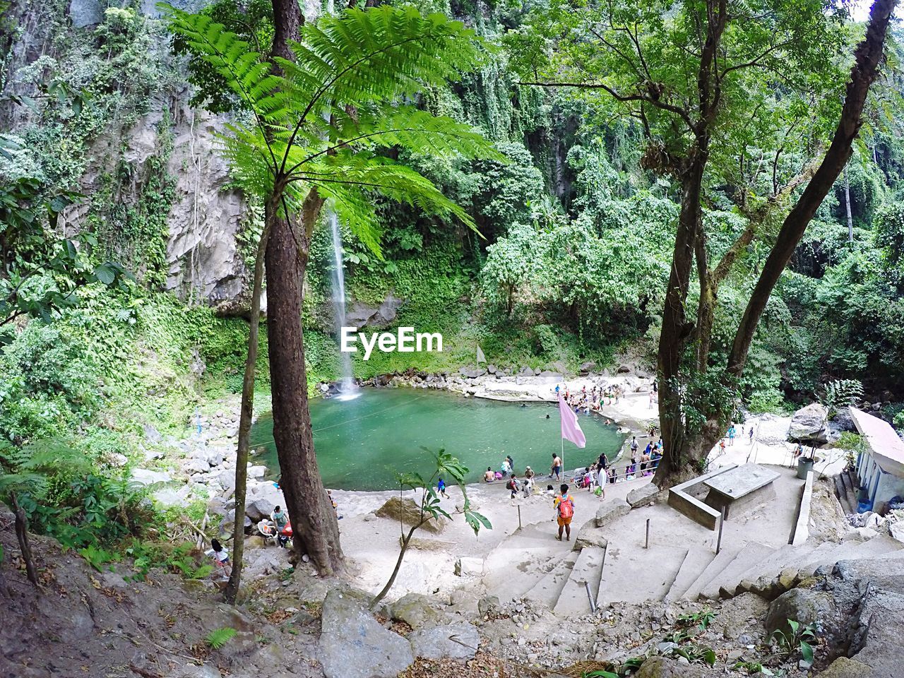 View of waterfall