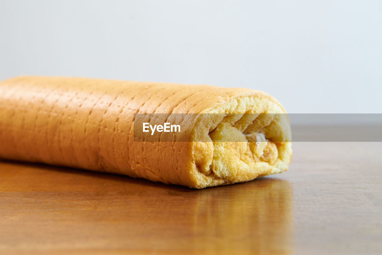 Close-up of bread on table