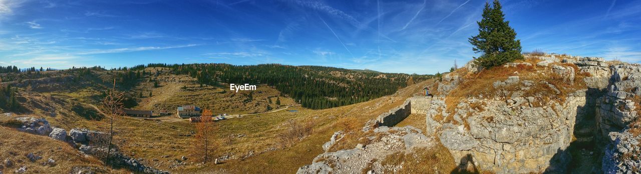 Panoramic view of landscape against sky