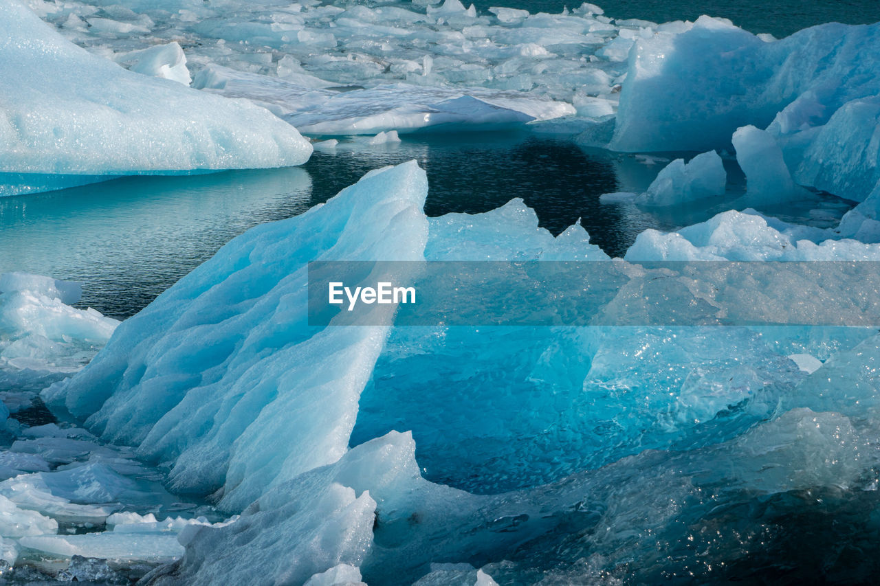 Detail view of perito moreno glacier