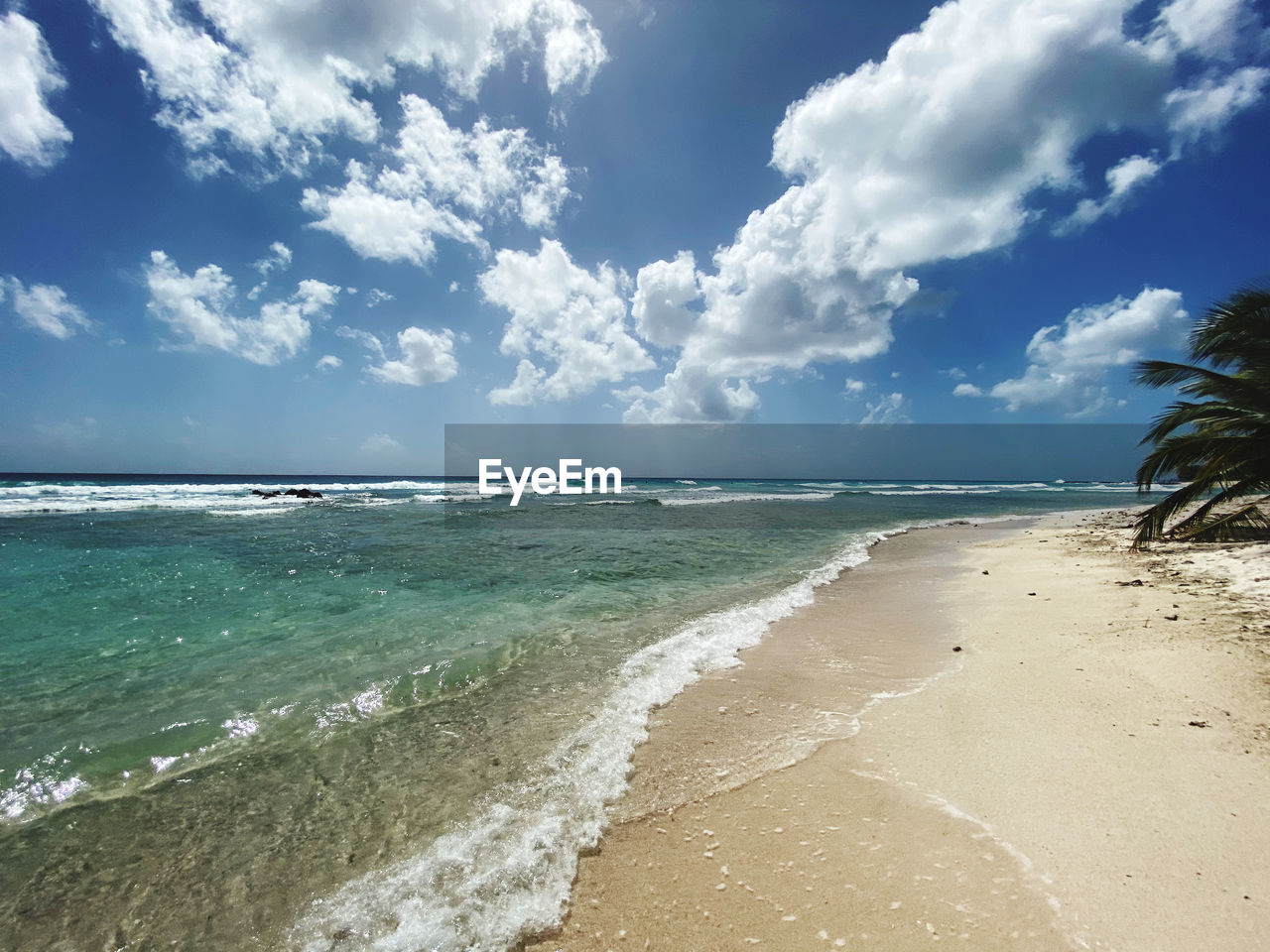 PANORAMIC VIEW OF BEACH AGAINST SKY