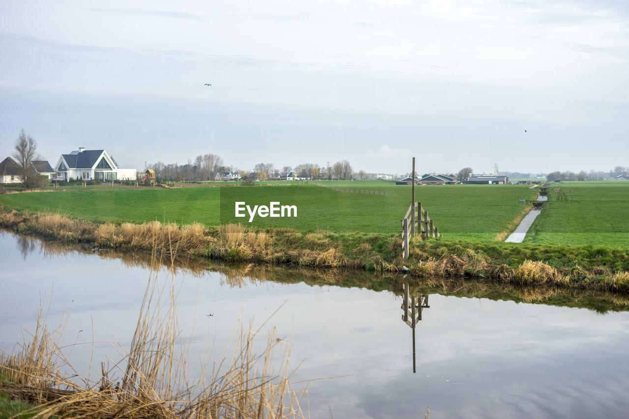 SCENIC VIEW OF FARM AGAINST SKY