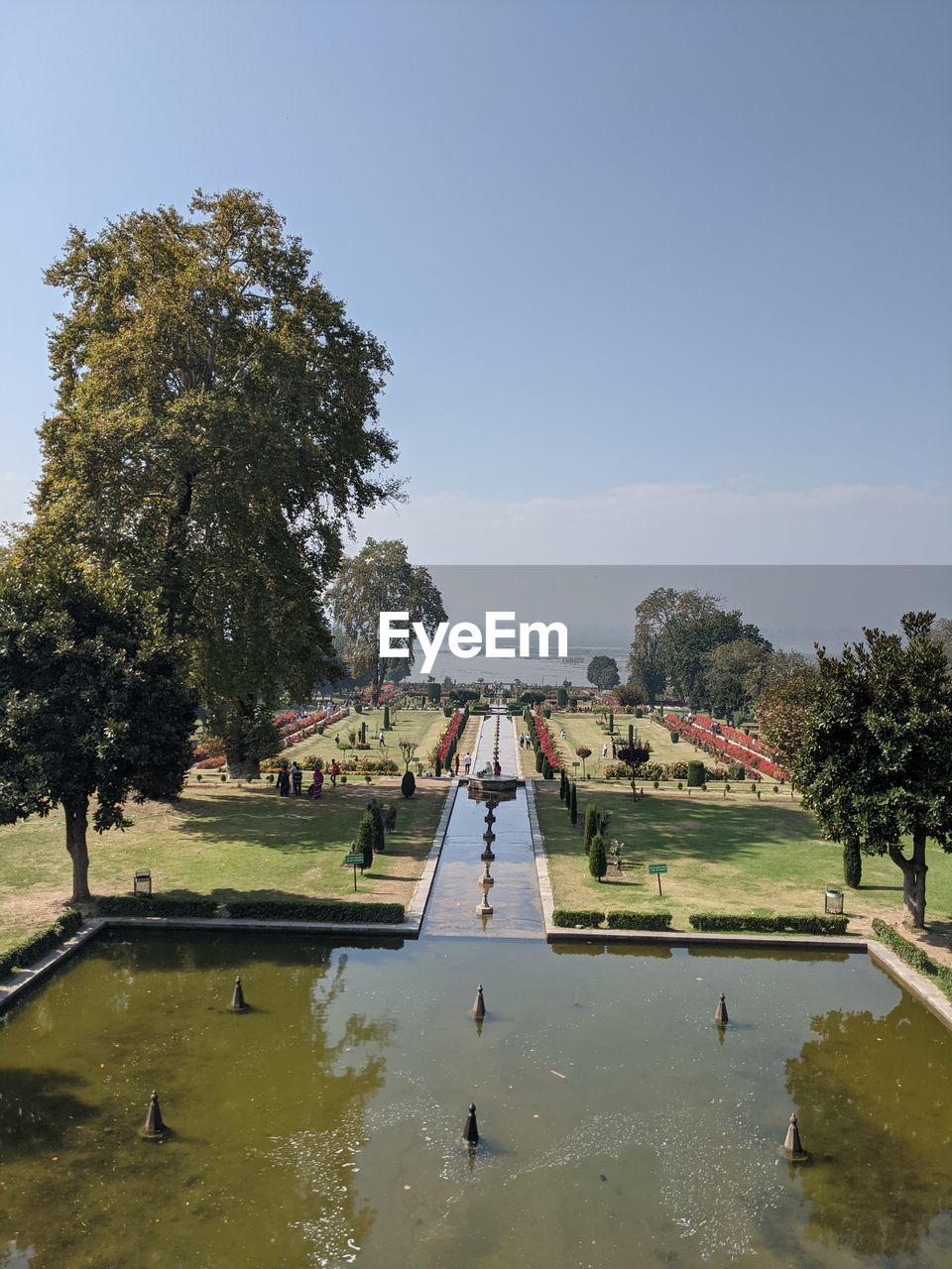 HIGH ANGLE VIEW OF LAKE