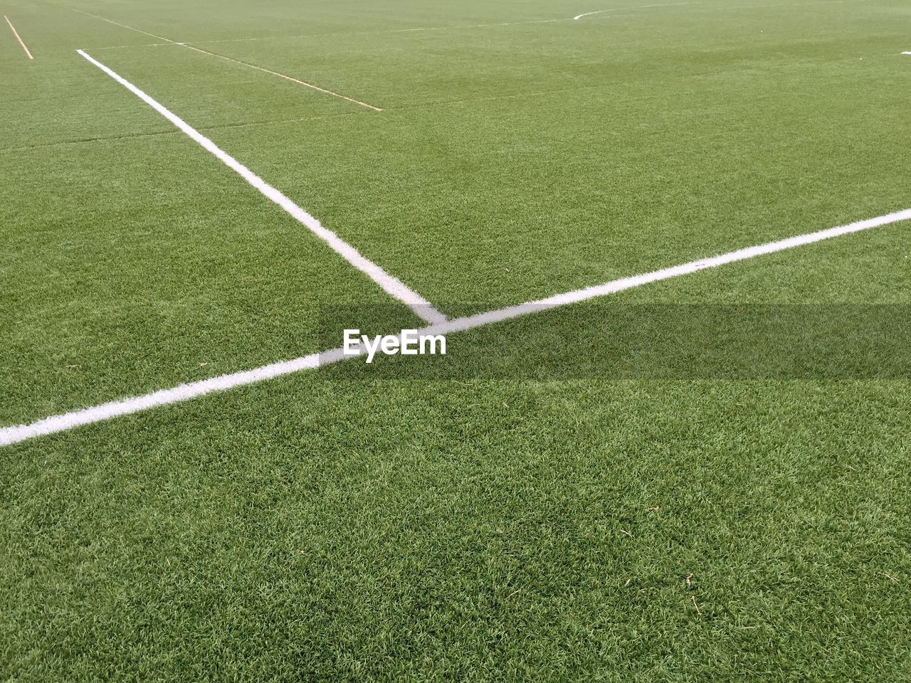 Scenic view of soccer field