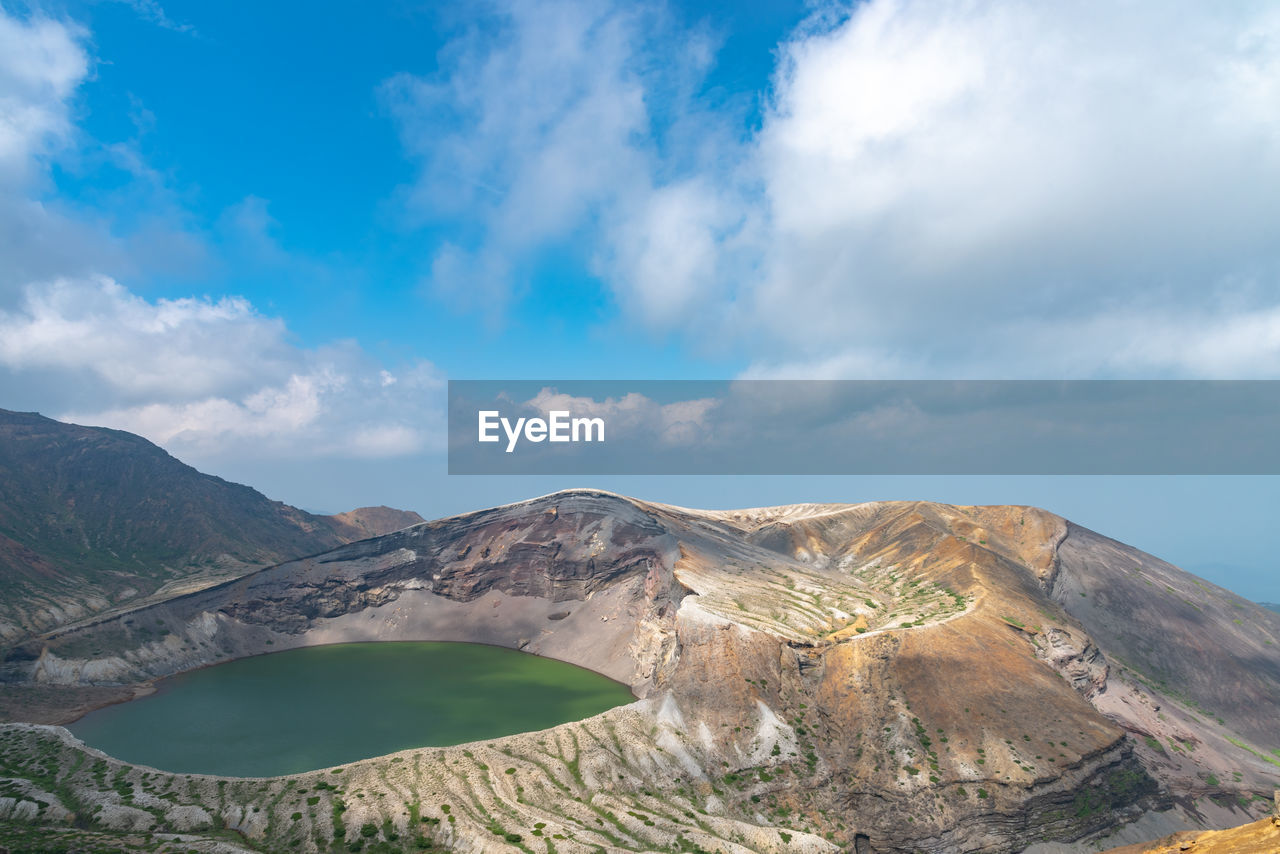 VIEW OF MOUNTAIN AGAINST CLOUDY SKY