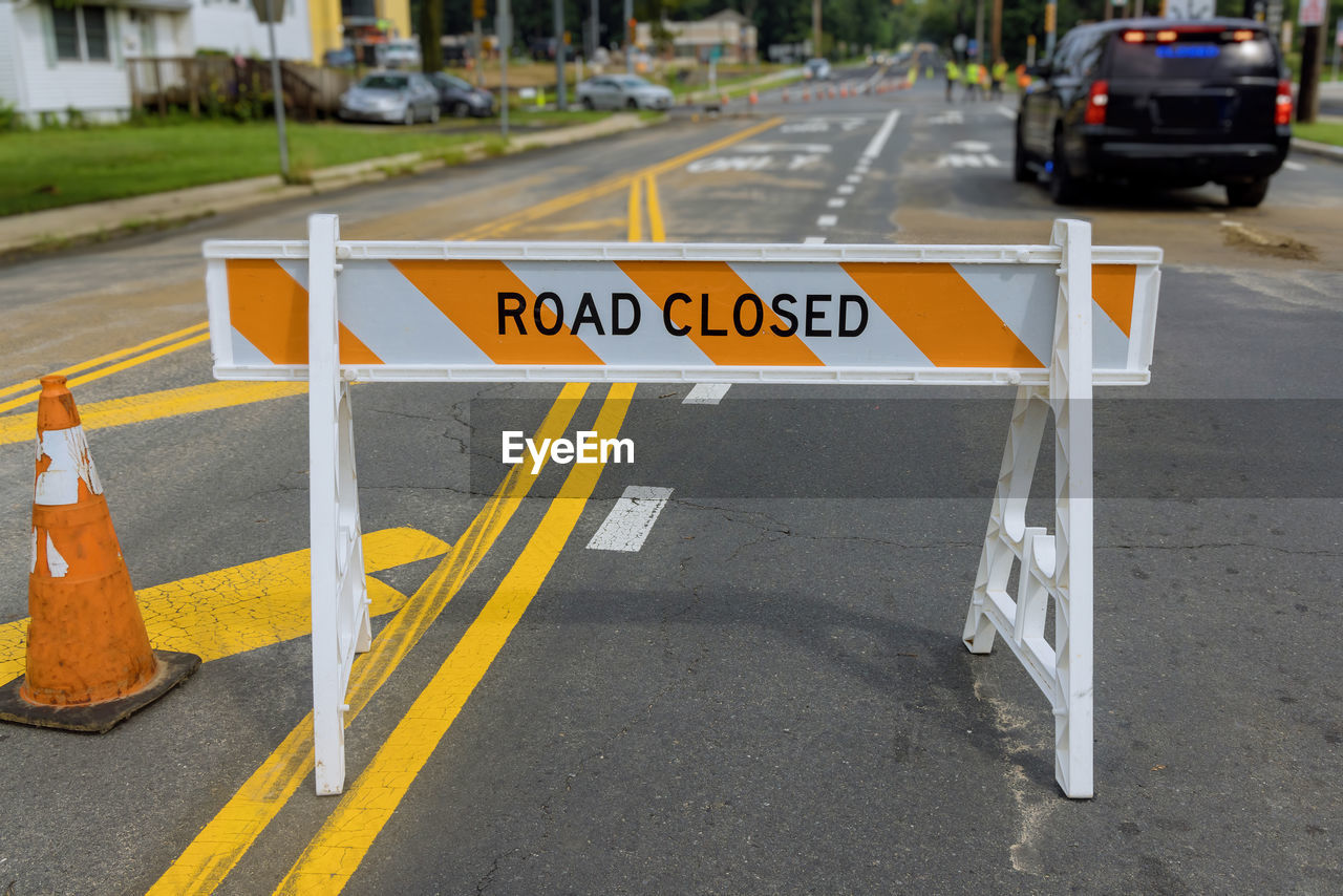 ROAD SIGN ON STREET