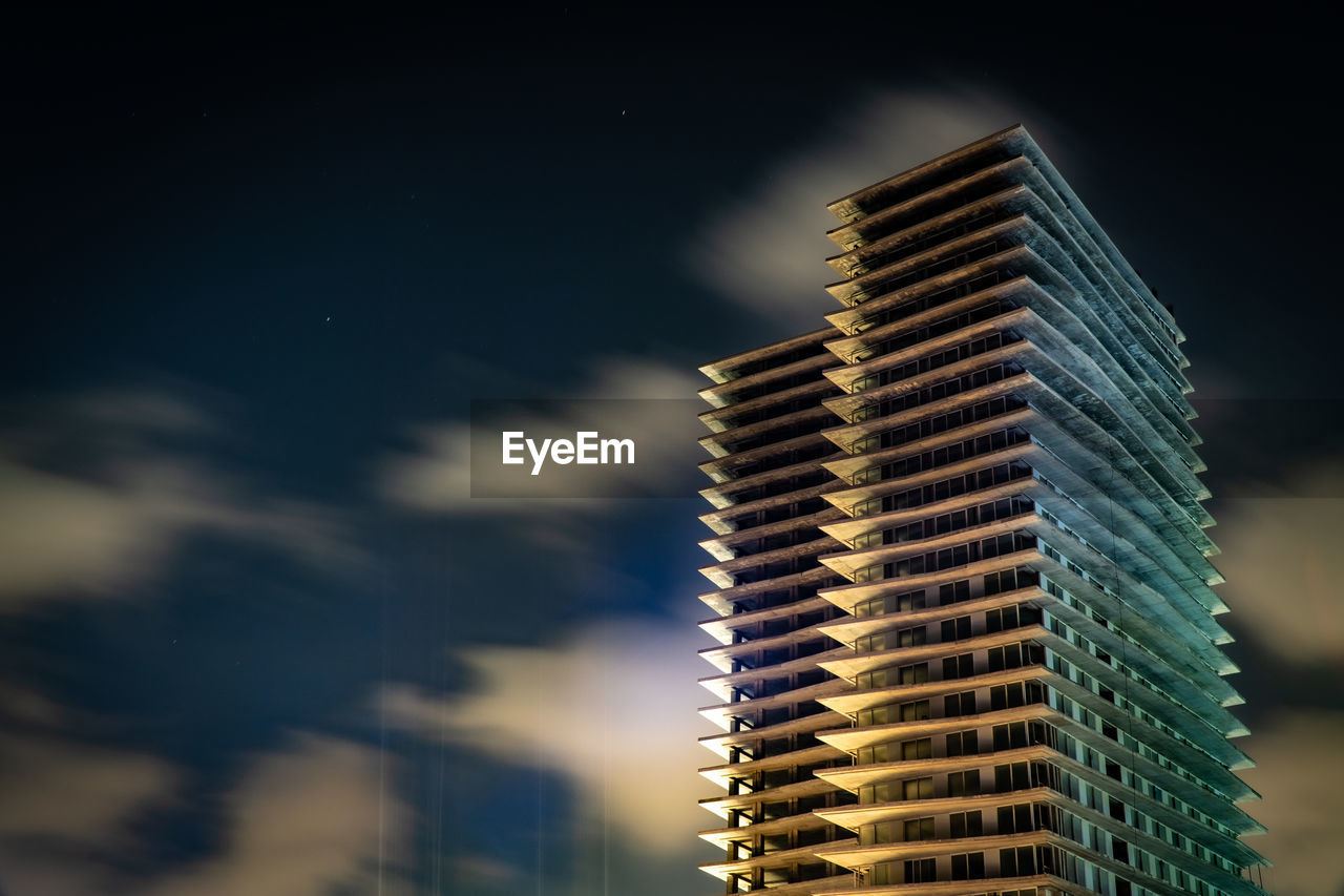 Low angle view of buildings against sky