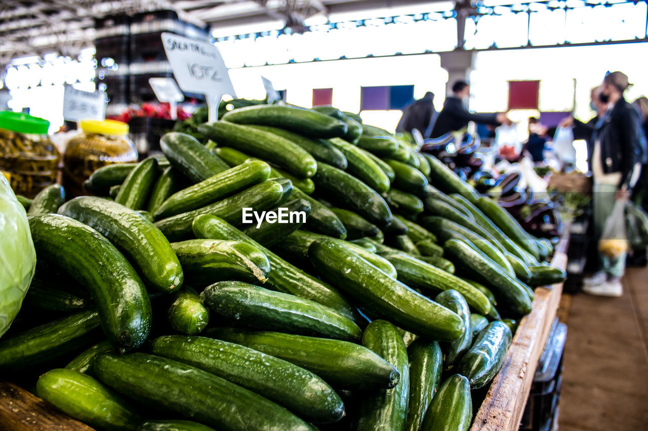 close-up of vegetables for sale at market stall