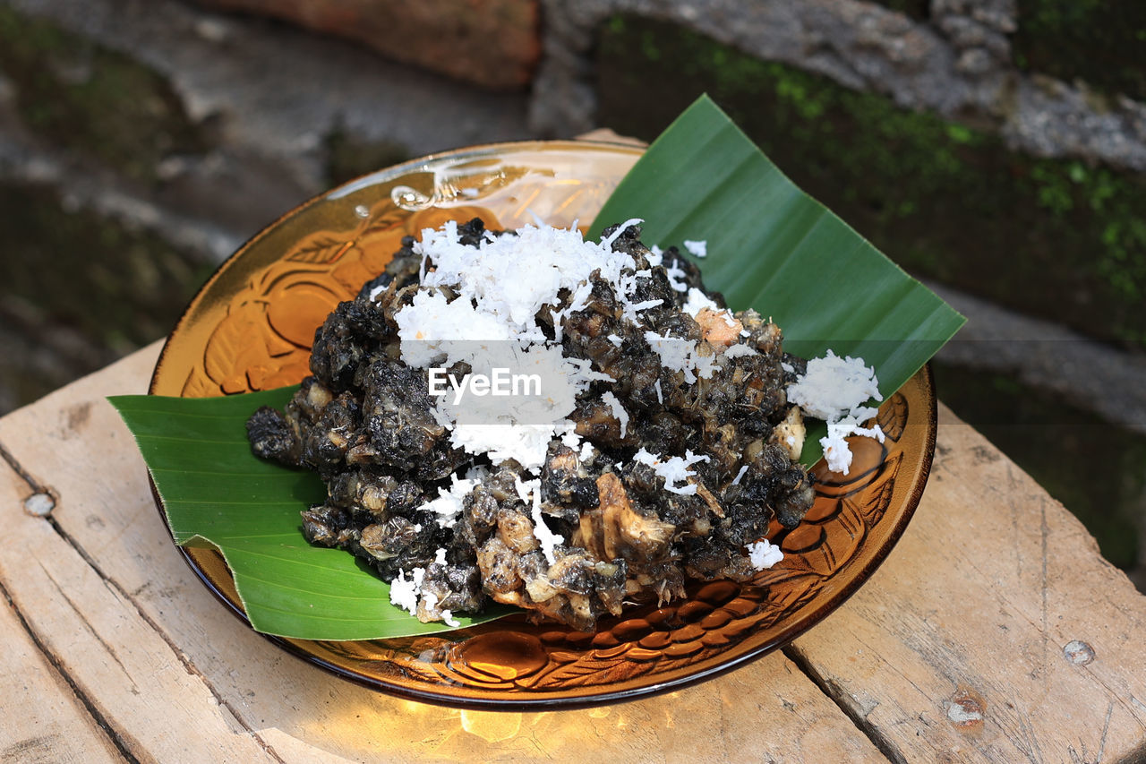 close-up of food